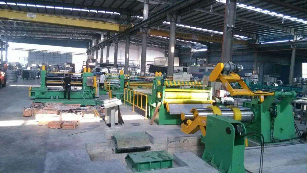 Factory photo: Precision double-slitter line